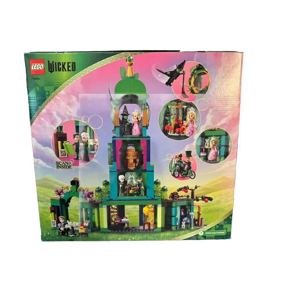 LEGO Wicked WELCOME TO EMERALD CITY 75684 Toy Building Kit Elphaba Glinda Oz New